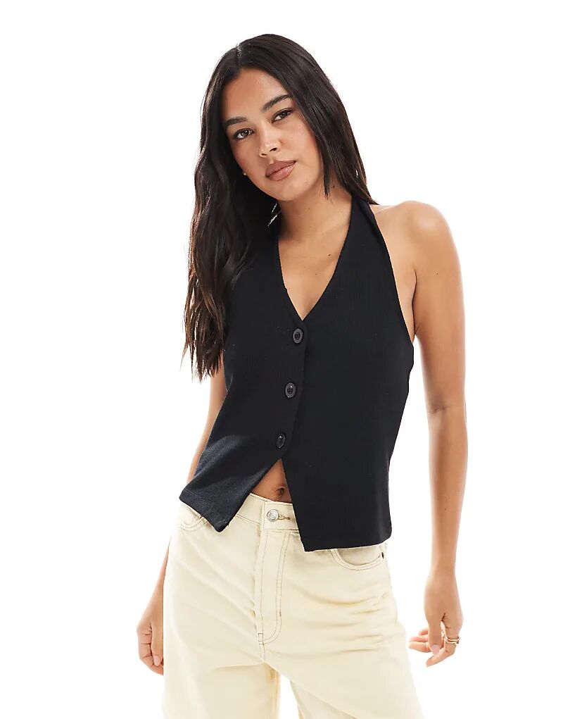 Мягкий ребристый жилет Miss Selfridge без рукавов черного цвета — часть комплекта
Мягкий ребристый жилет Miss Selfridge без рукавов черного цвета — часть комплекта