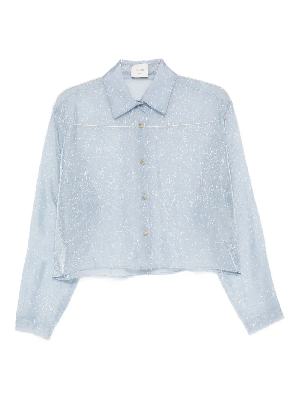 Укороченная рубашка в крапинку Alysi, синий
Укороченная рубашка в крапинку Alysi, синий