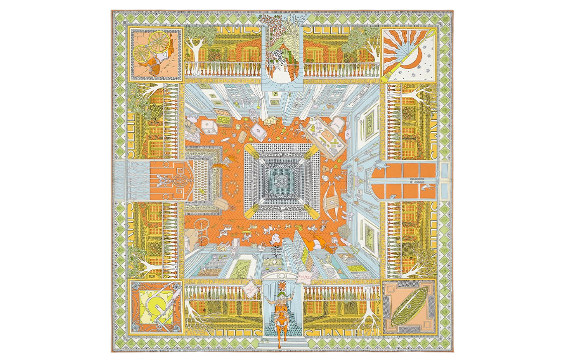 Шёлковый шарф Women's HERMES, желтый
Шёлковый шарф Women's HERMES, желтый