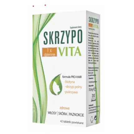 Биотиновый комплекс Skrzypovita для красивых ногтей, кожи и волос, 42 таблетки, Zdrovit
Биотиновый комплекс Skrzypovita для красивых ногтей, кожи и волос, 42 таблетки, Zdrovit