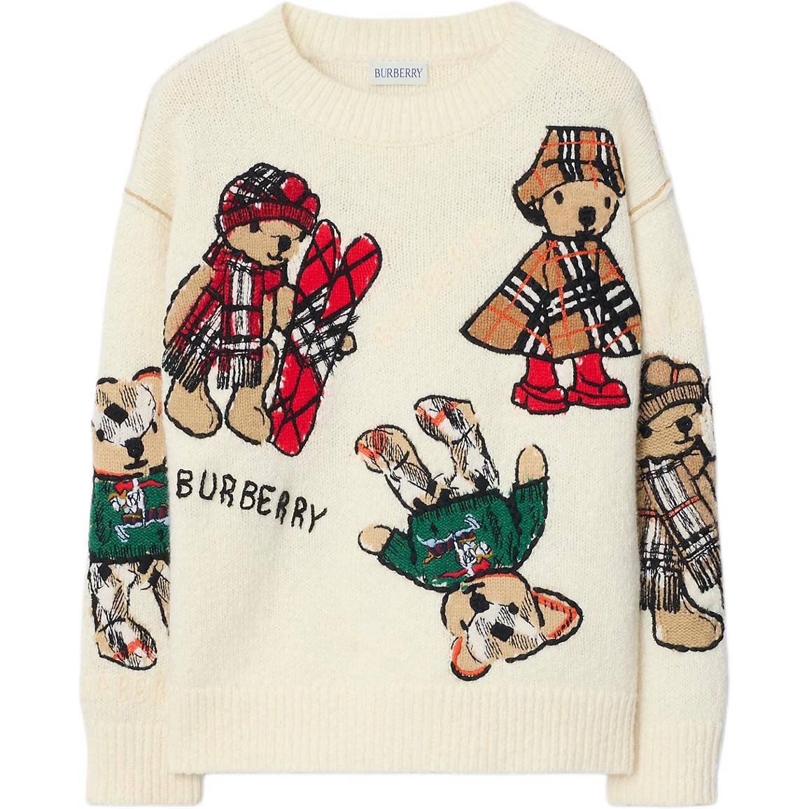 Детский свитер с круглым вырезом, средней жесткости Burberry, айвори белый
Детский свитер с круглым вырезом, средней жесткости Burberry, айвори белый