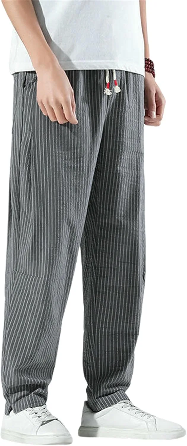 Мужские летние китайские широкие штаны из хлопка и льна MUFURONG
Мужские летние китайские широкие штаны из хлопка и льна MUFURONG