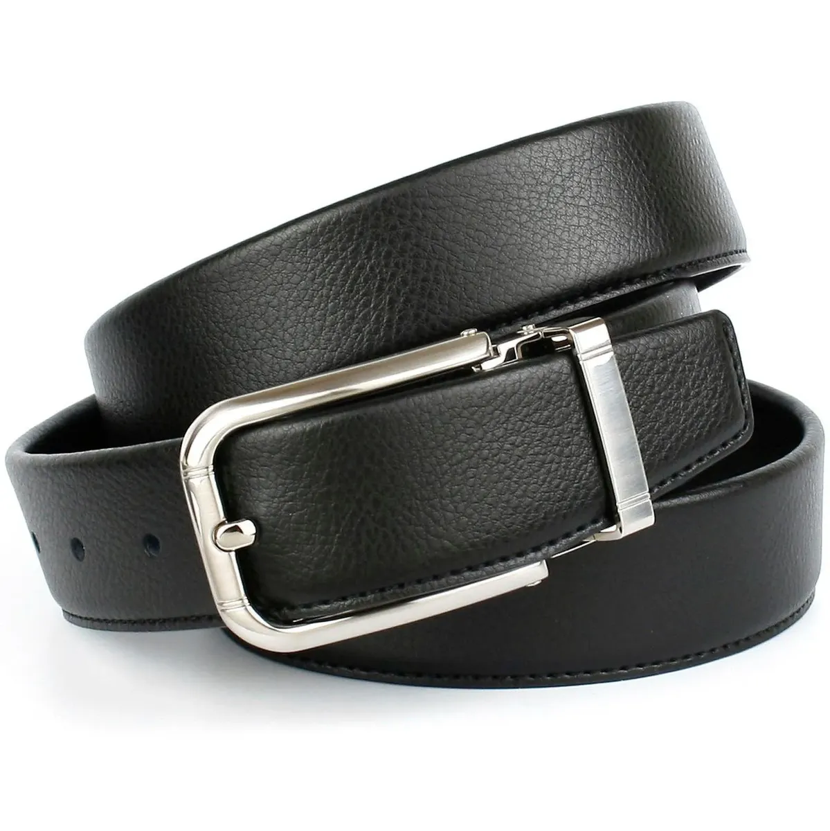 Кожаный ремень Anthoni Crown с тиснением оленя, черный 
Кожаный ремень Anthoni Crown с тиснением оленя, черный