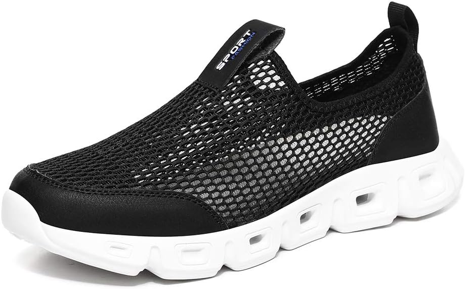 Мужские и женские сетчатые кроссовки Asifn большого размера, дышащие, мягкие, удобные и легкие, с кэжуал моделью, ленивые туфли, белый/черный
Мужские и женские сетчатые кроссовки Asifn большого размера, дышащие, мягкие, удобные и легкие, с кэжуал моделью, ленивые туфли, белый/черный