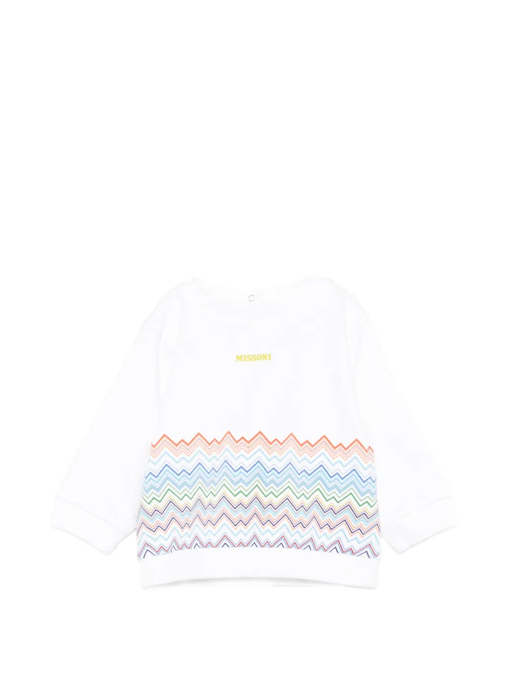 Свитшот с круглым вырезом и зигзагообразным узором Missoni Kids, белый
Свитшот с круглым вырезом и зигзагообразным узором Missoni Kids, белый