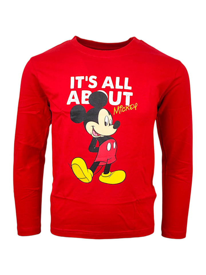 Рубашка с длинным рукавом Disney Mickey Mouse, красный 
Рубашка с длинным рукавом Disney Mickey Mouse, красный