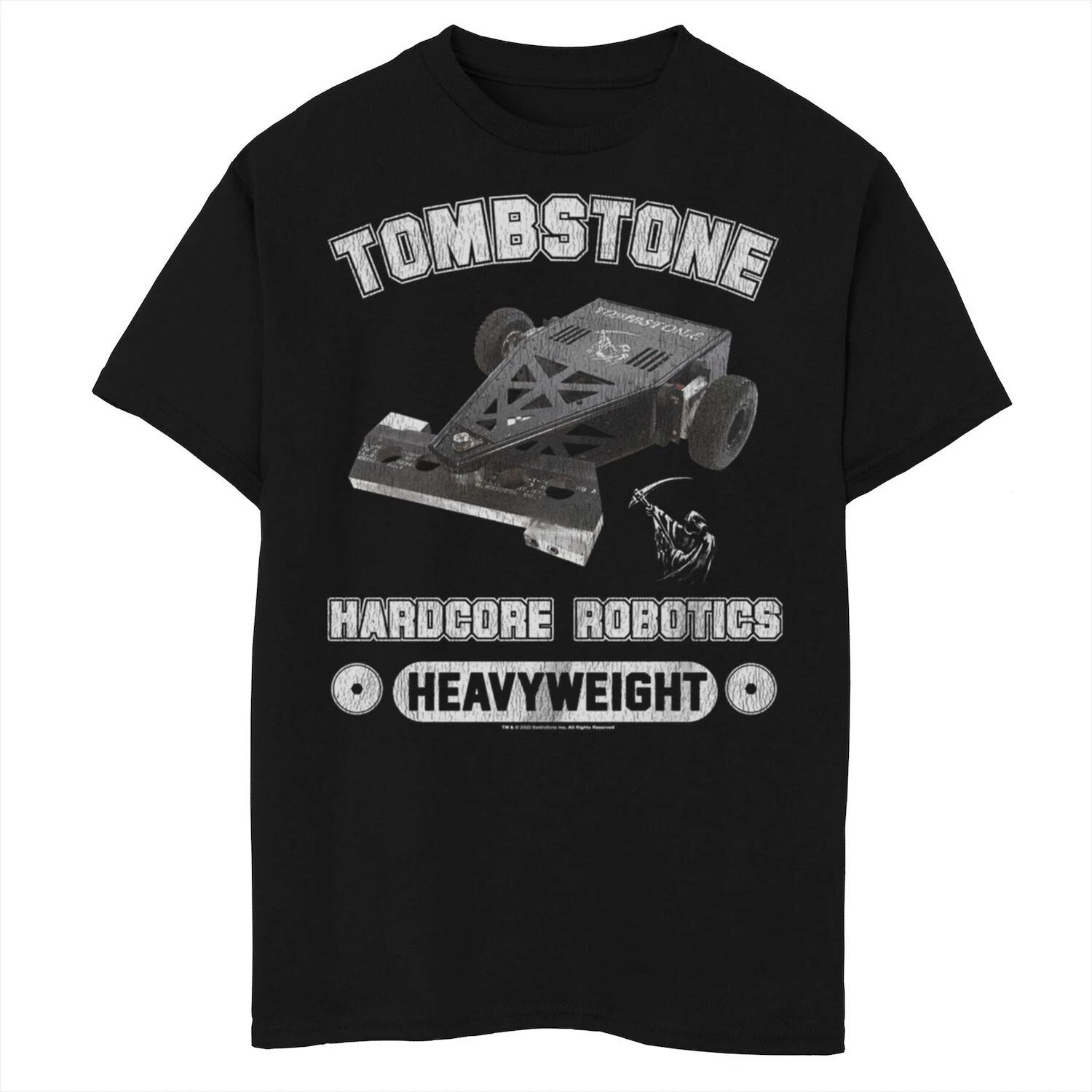 Футболка Battlebots Tombstone Hardcore Robotics для мальчиков 8–20 лет в тяжелом весе Licensed Character
Футболка Battlebots Tombstone Hardcore Robotics для мальчиков 8–20 лет в тяжелом весе Licensed Character
