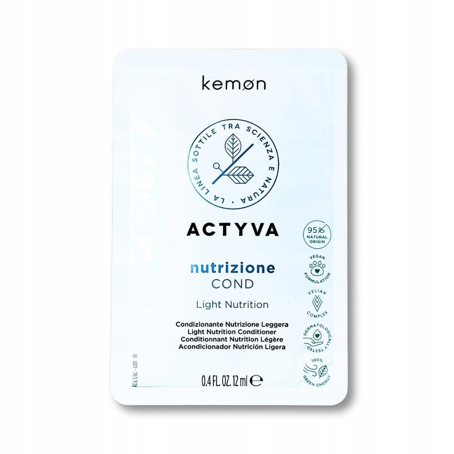 Kemon Nutrizione Cond Кондиционер для сухих волос, пакетик 12 мл
Kemon Nutrizione Cond Кондиционер для сухих волос, пакетик 12 мл