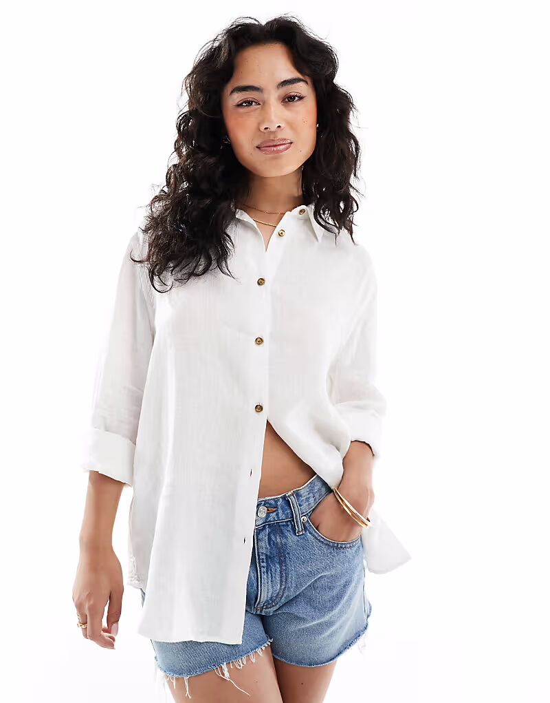 Рубашка бойфренда из льна Superdry Casual в оптическом цвете
Рубашка бойфренда из льна Superdry Casual в оптическом цвете