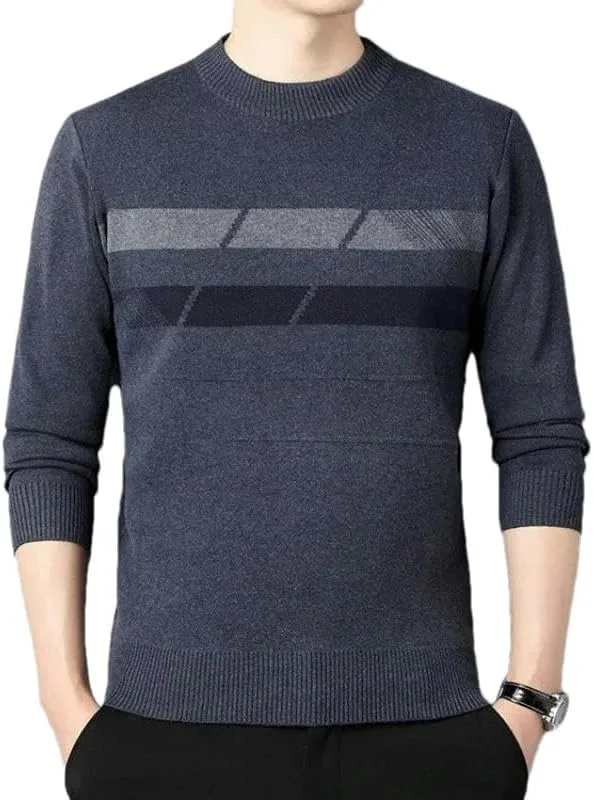 Свитер мужской осенне-зимний полосатый с круглым вырезом GaoLeAve
Свитер мужской осенне-зимний полосатый с круглым вырезом GaoLeAve