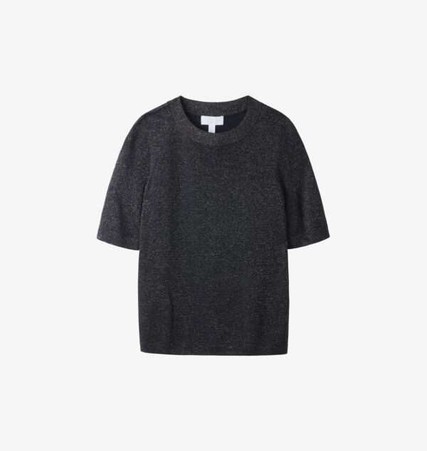 Вязаный топ с круглым вырезом и короткими рукавами The White Company, черный
Вязаный топ с круглым вырезом и короткими рукавами The White Company, черный