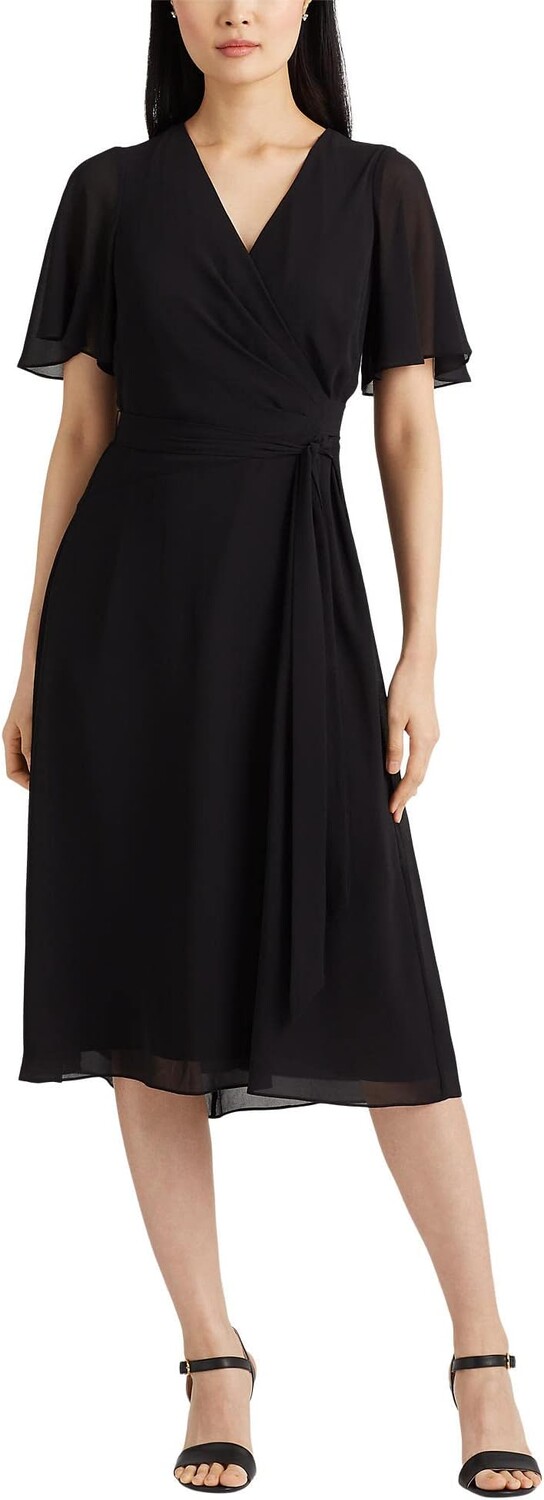 Платье из жоржета с поясом LAUREN Ralph Lauren, черный
Платье из жоржета с поясом LAUREN Ralph Lauren, черный