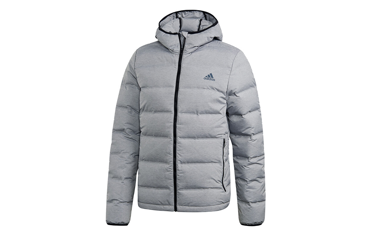 Пуховик мужской средний серый меланж Adidas, серый
Пуховик мужской средний серый меланж Adidas, серый