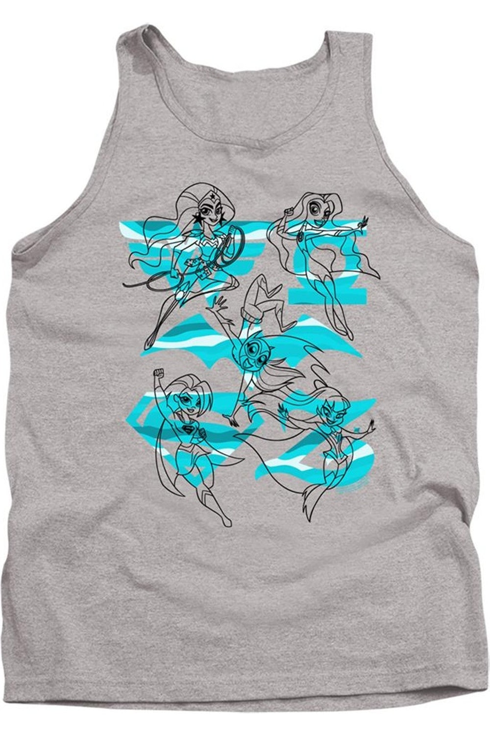 DC Comics Superhero Girls Line Art Group Взрослая майка Gildan, цвет athletic heather
DC Comics Superhero Girls Line Art Group Взрослая майка Gildan, цвет athletic heather