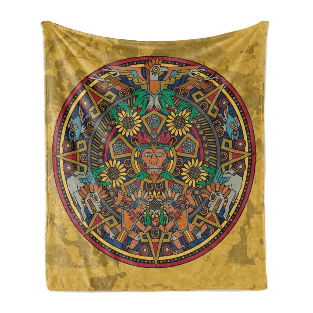 Мягкое фланелевое флисовое одеяло ABAKUHAUS Tribal, изображение хаотического дизайна с символическими предложениями и декорированным принтом в форме медальона, 175 x 230 см, многоцветное
Мягкое фланелевое флисовое одеяло ABAKUHAUS Tribal, изображение хаотического дизайна с символическими предложениями и декорированным принтом в форме медальона, 175 x 230 см, многоцветное