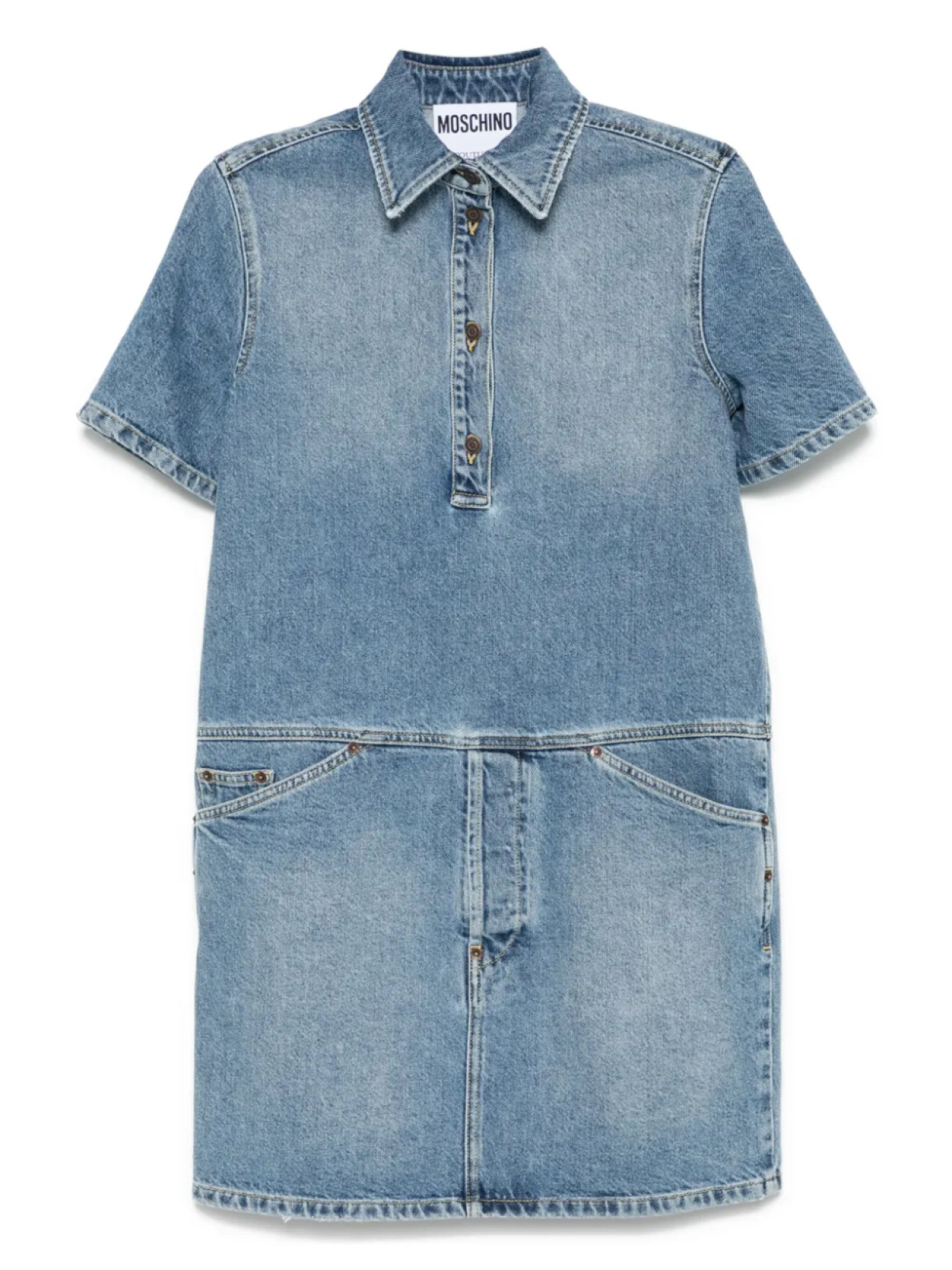 Джинсовое мини-платье Moschino, синий
Джинсовое мини-платье Moschino, синий