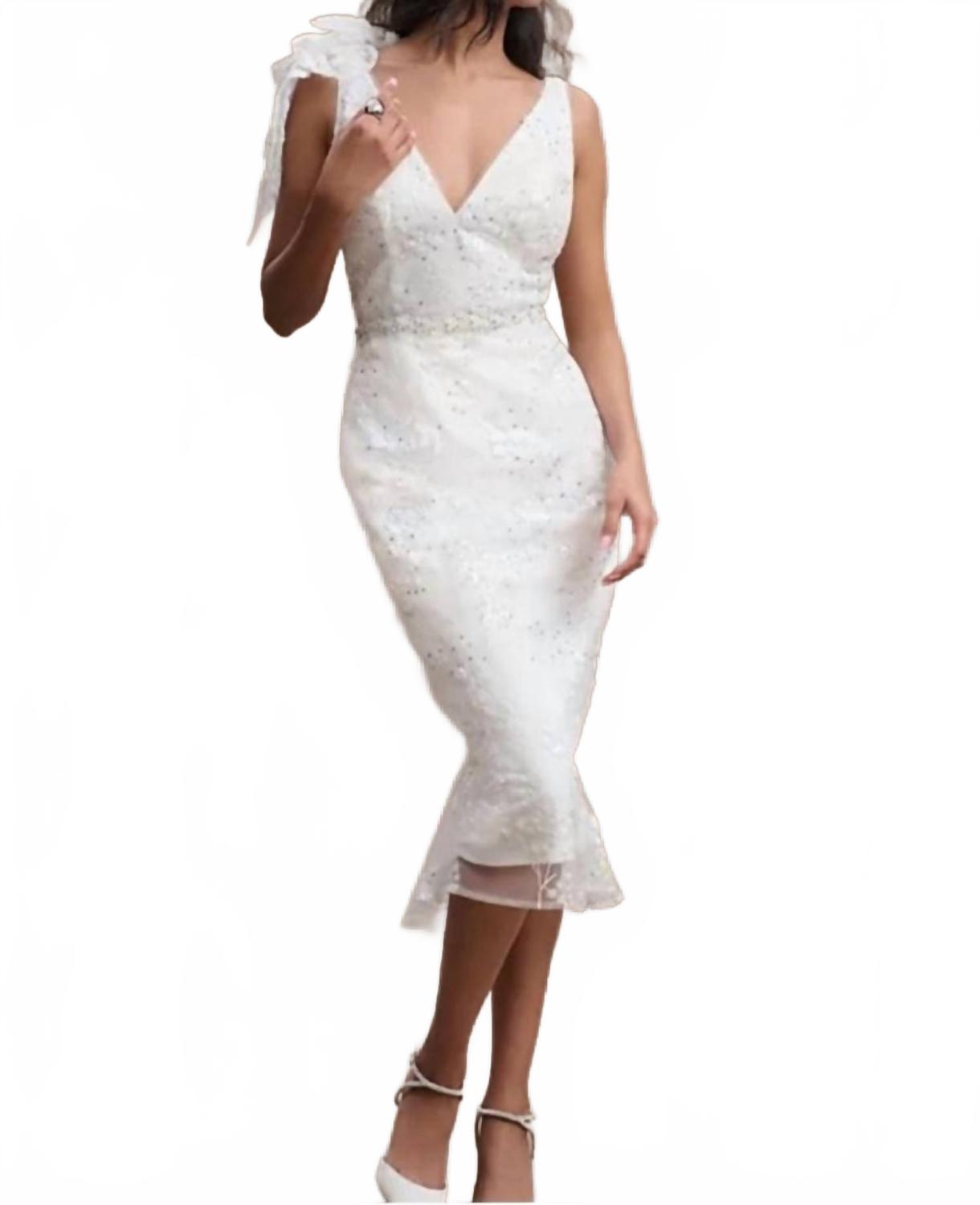 Ажурное платье с цветочным бисером до щиколотки цвета айвори Mac Duggal, слоновая кость
Ажурное платье с цветочным бисером до щиколотки цвета айвори Mac Duggal, слоновая кость