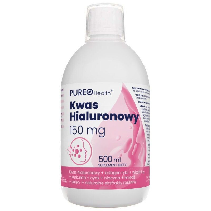 Pureo Health Kwas Hialurunowy 150 mg препарат, укрепляющий суставы и улучшающий состояние кожи, волос и ногтей, 500 ml
Pureo Health Kwas Hialurunowy 150 mg препарат, укрепляющий суставы и улучшающий состояние кожи, волос и ногтей, 500 ml