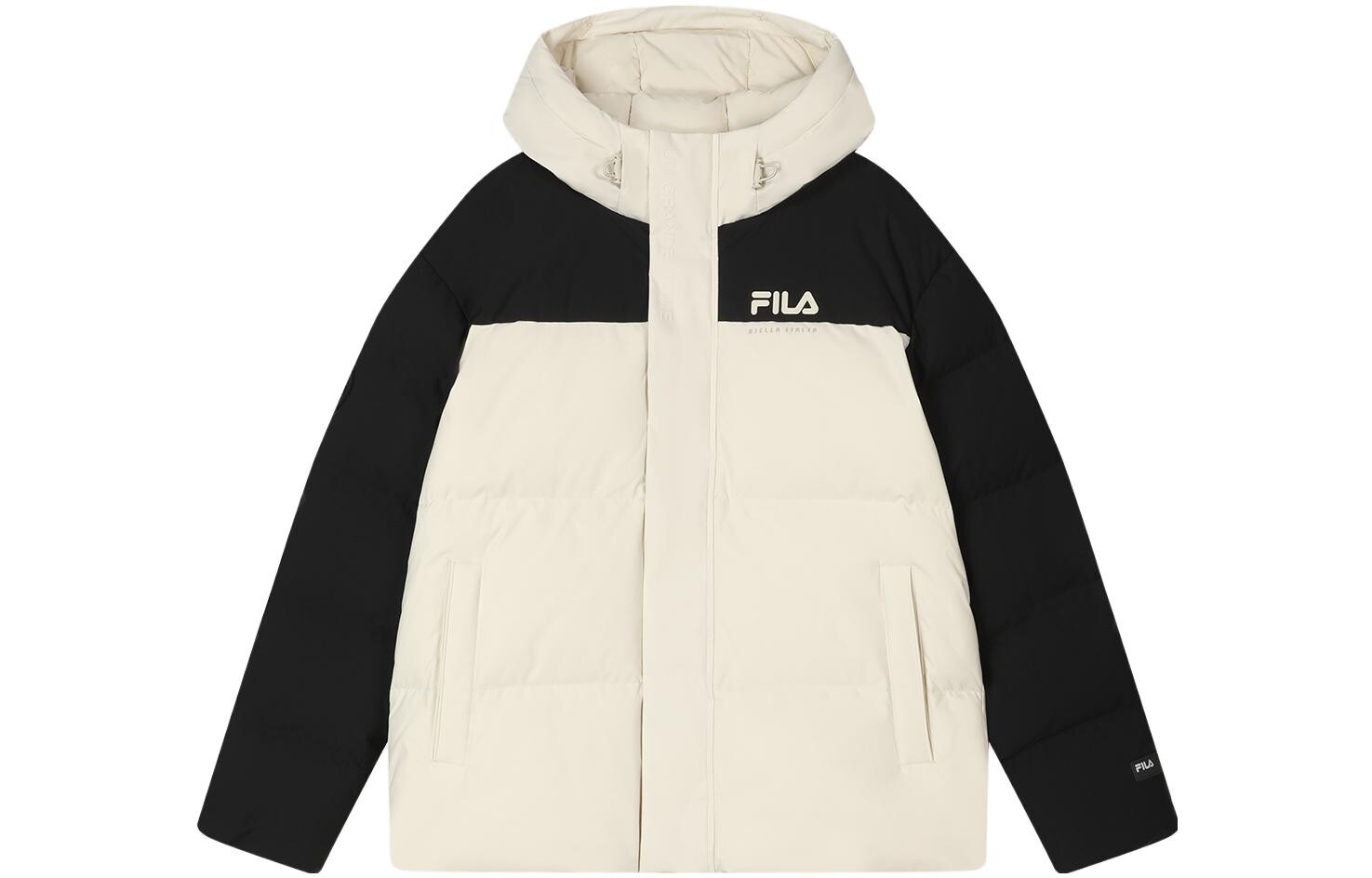 Пуховик мужской кремово-серый Fila, серый
Пуховик мужской кремово-серый Fila, серый