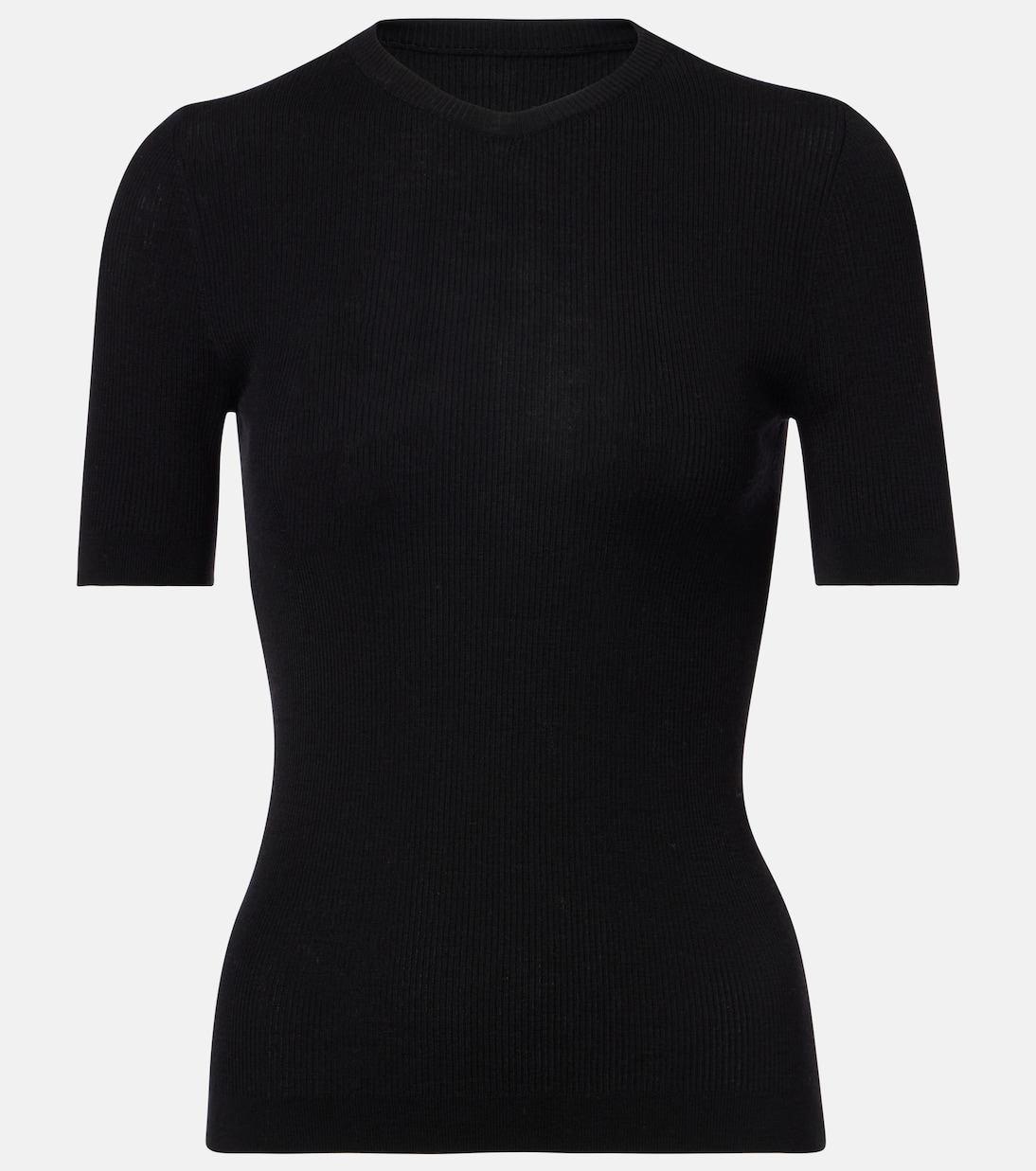 Свитер Celina из ребристой шерстяной ткани с добавками Khaite, черный
Свитер Celina из ребристой шерстяной ткани с добавками Khaite, черный