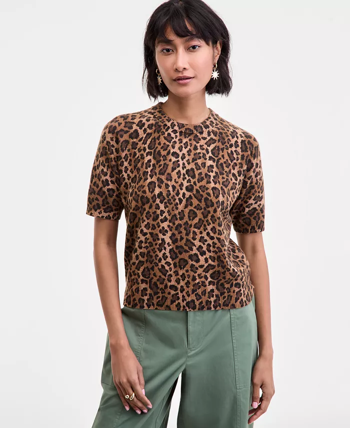 Женский свитер с коротким рукавом Saddle On 34Th, коричневый
Женский свитер с коротким рукавом Saddle On 34Th, коричневый