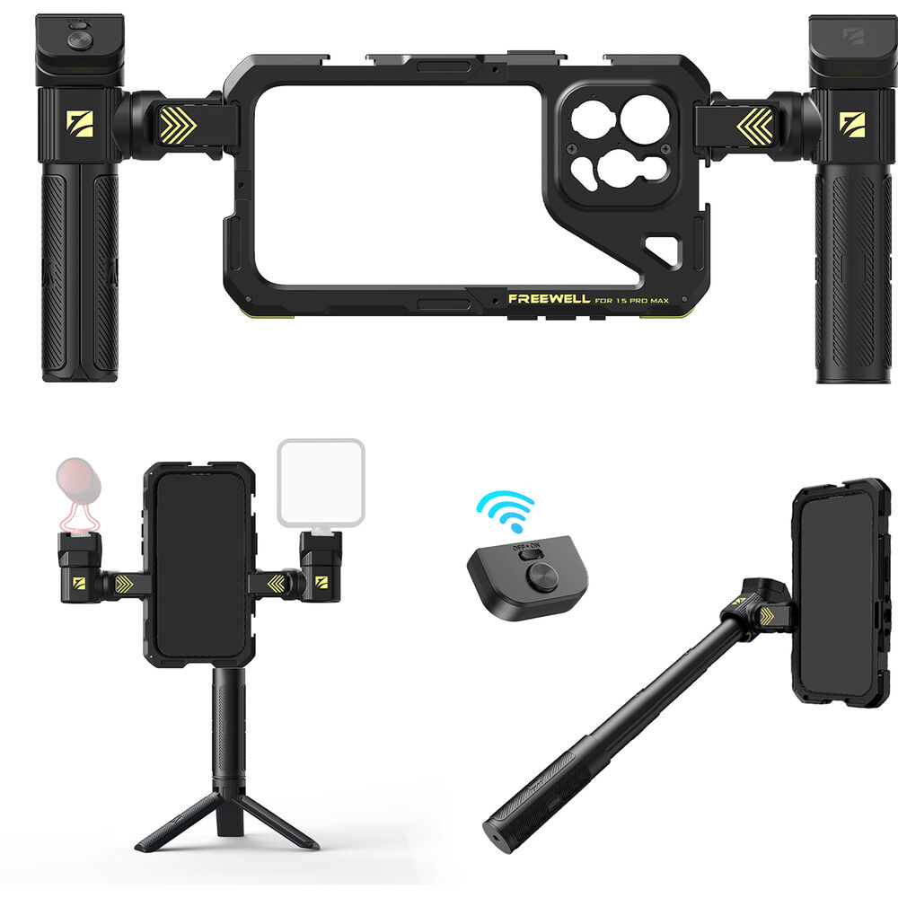 Freewell Genius Smartphone Rig Cage for iPhone 15 FW-IP15PM-GVK
Freewell Genius Smartphone Rig Cage for iPhone 15 FW-IP15PM-GVK