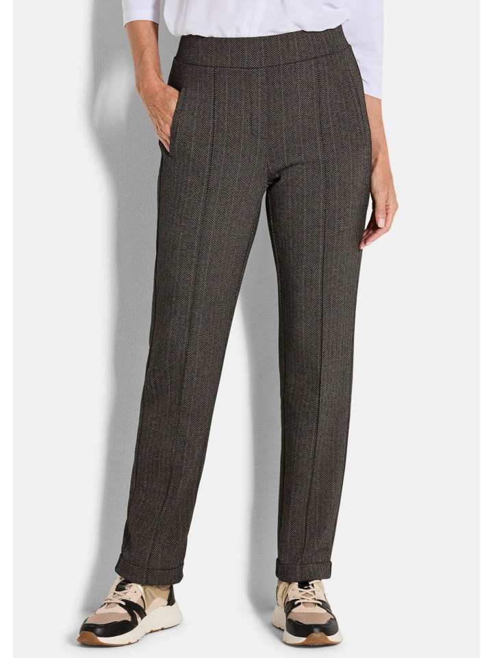 GOLDNER Деловые брюки CARLA с узором «елочка», цвет «камень»
GOLDNER Деловые брюки CARLA с узором «елочка», цвет «камень»