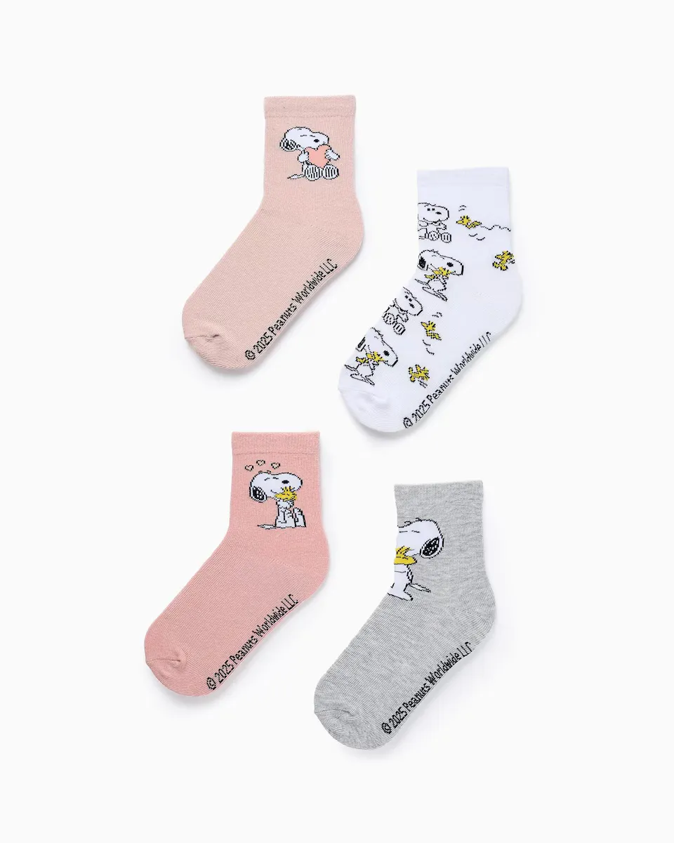 Набор из 4 пар гибких носков для девочек с мотивом Снупи Zippy, многоцветный
Набор из 4 пар гибких носков для девочек с мотивом Снупи Zippy, многоцветный