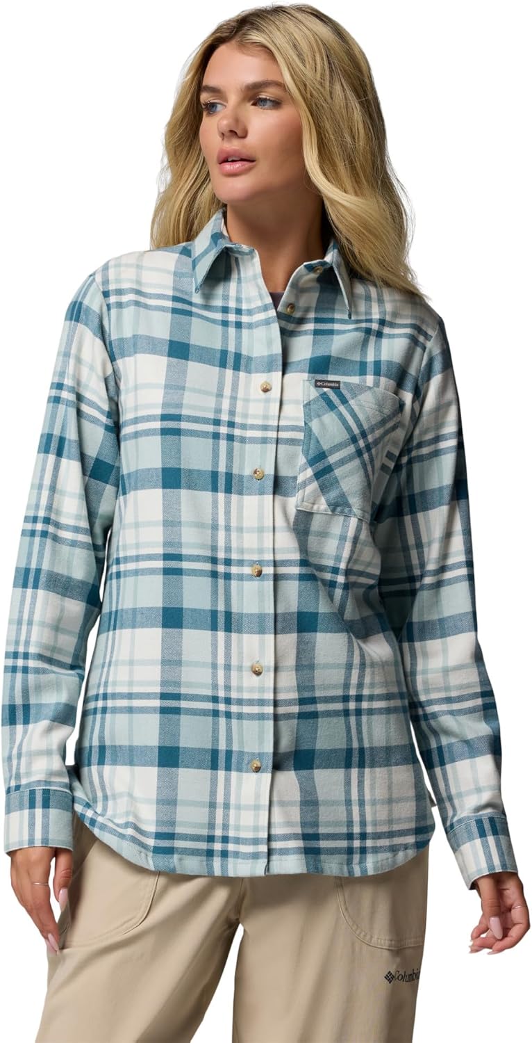 Columbia Women's Calico Basin фланелевая рубашка с длинным рукавом, Crushed Blue Multiplaid
Columbia Women's Calico Basin фланелевая рубашка с длинным рукавом, Crushed Blue Multiplaid