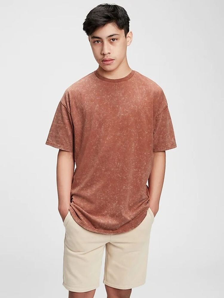 Подростковая футболка с закругленным краем Gap, коричневый
Подростковая футболка с закругленным краем Gap, коричневый