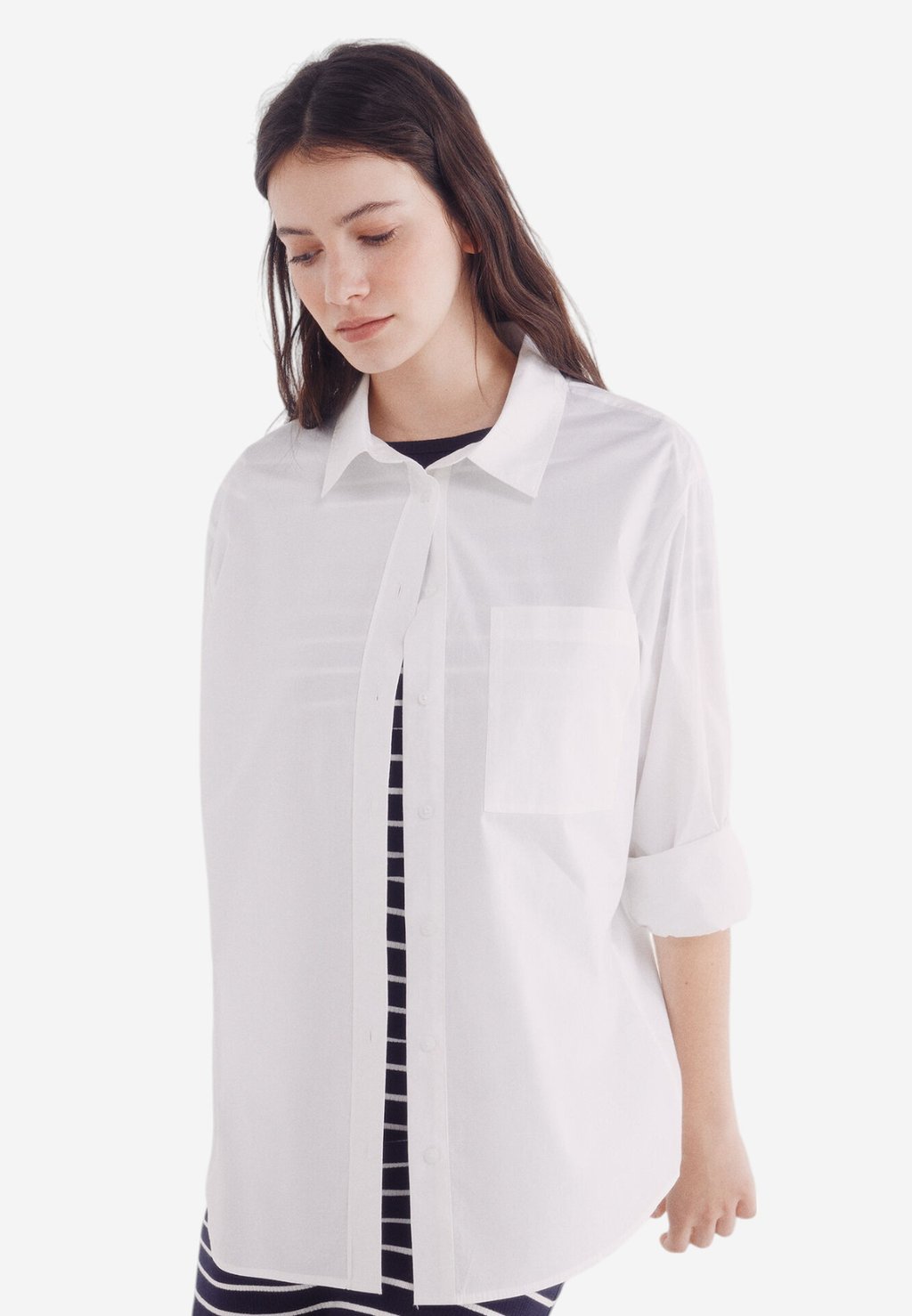 Блузка на пуговицах Springfield, белый
Блузка на пуговицах Springfield, белый