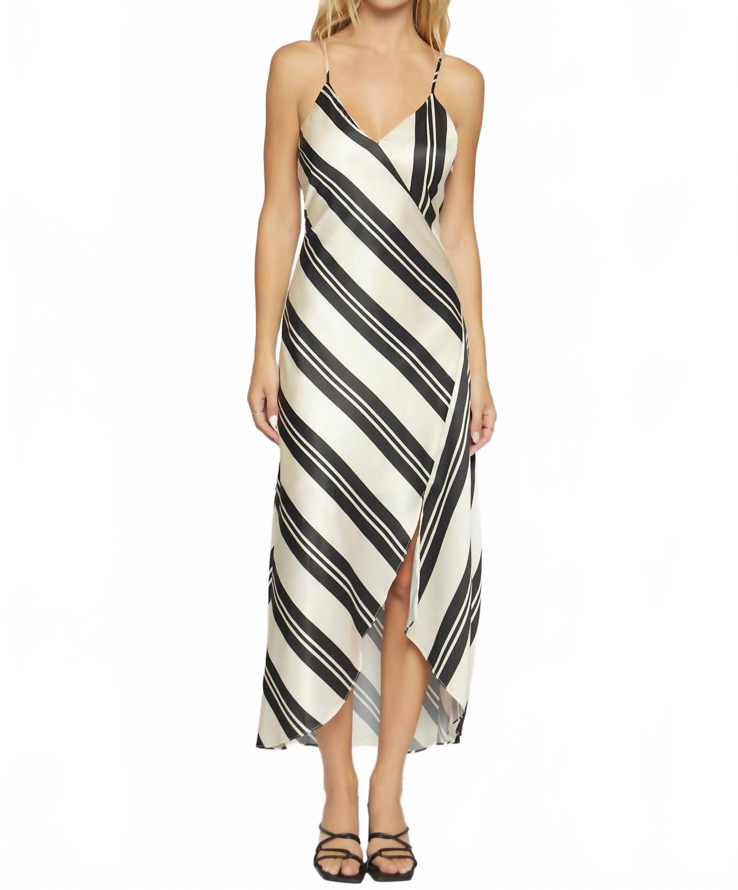 Палермо макси-платье с боковым разрезом в кремово-черном цвете LOST + WANDER
Палермо макси-платье с боковым разрезом в кремово-черном цвете LOST + WANDER