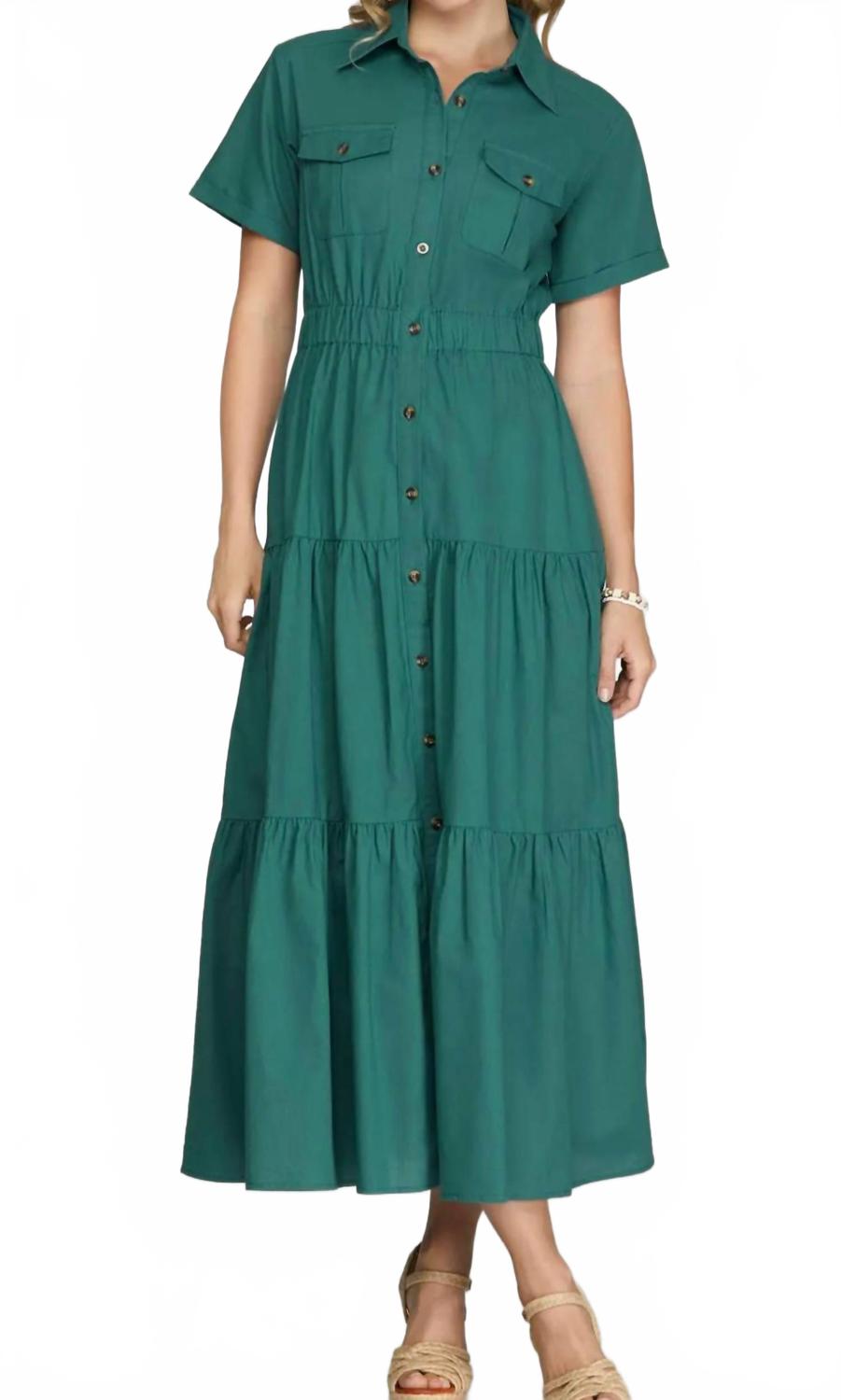 Тканое платье цвета морской волны SHE + SKY, Teal
Тканое платье цвета морской волны SHE + SKY, Teal