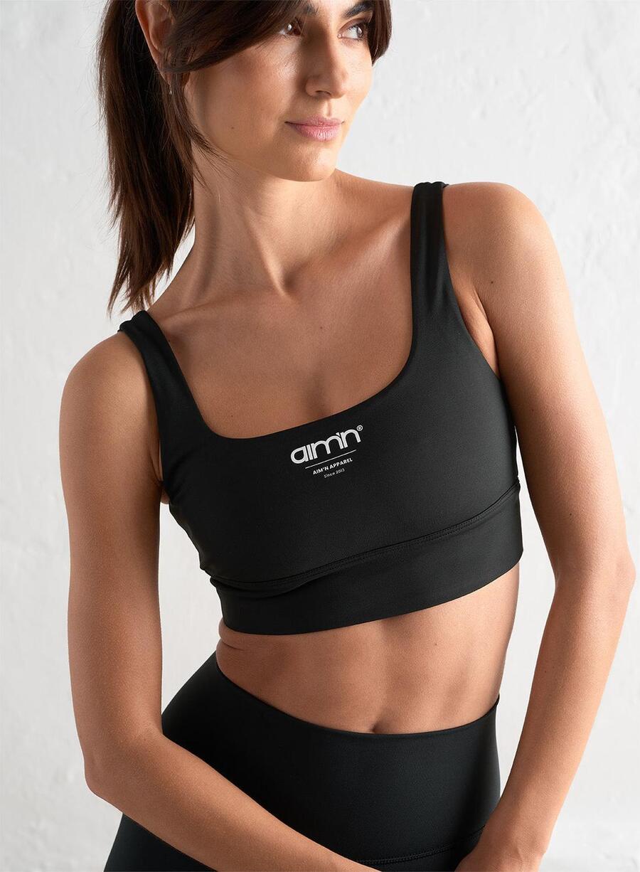 AIM'N Женский спортивный бюстгальтер для йоги, влагоотводящий, черный
AIM'N Женский спортивный бюстгальтер для йоги, влагоотводящий, черный