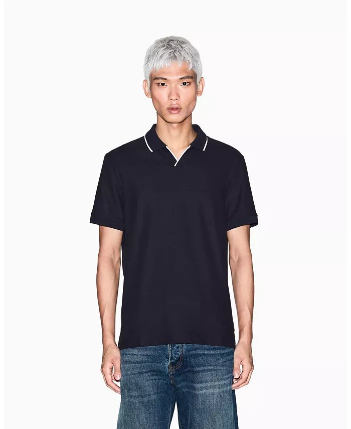 Мужская поло Johnny Collar Pique с отделкой воротника A|X Armani Exchange, синий
Мужская поло Johnny Collar Pique с отделкой воротника A|X Armani Exchange, синий