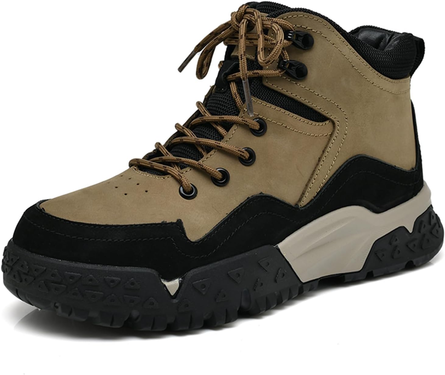 Мужские ботинки EGGDK из натуральной кожи, противоударные, противоскользящие, для походов, с комфортным круглым носком, шнуровкой, платформой, повседневные ботинки до щиколотки, утепленные мехом, зимние модные ботинки, хаки
Мужские ботинки EGGDK из натуральной кожи, противоударные, противоскользящие, для походов, с комфортным круглым носком, шнуровкой, платформой, повседневные ботинки до щиколотки, утепленные мехом, зимние модные ботинки, хаки