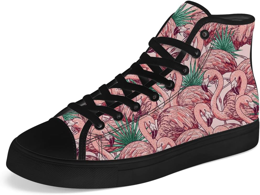 Женские и мужские высокие кеды с фламинго, высокие сникерсы на шнуровке, повседневная обувь, подарок для мужчин и женщин Chebing, зеленый/розовый
Женские и мужские высокие кеды с фламинго, высокие сникерсы на шнуровке, повседневная обувь, подарок для мужчин и женщин Chebing, зеленый/розовый