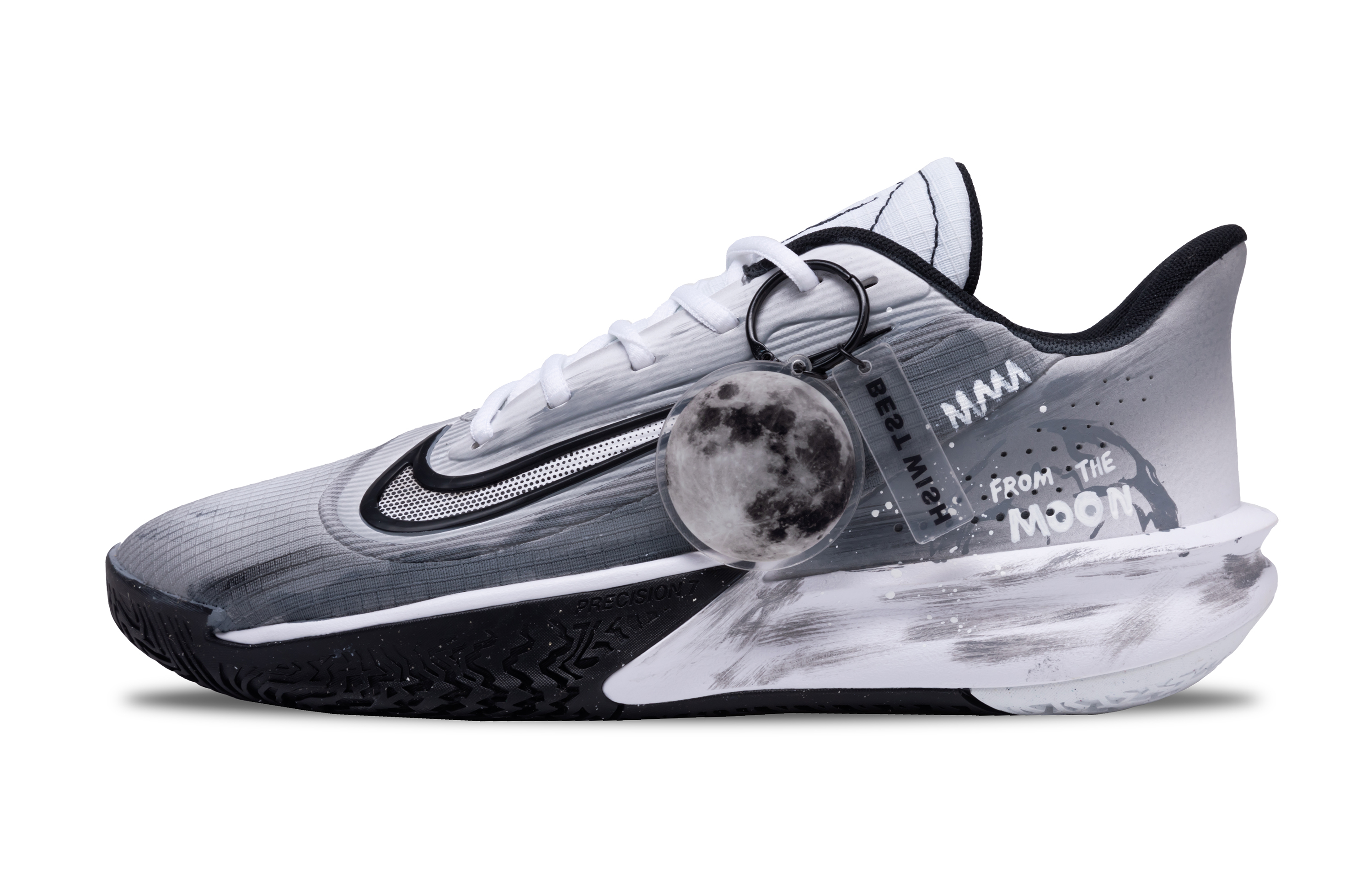 Nike Баскетбольные кроссовки Precision 7 Moon Letter с противоскользящей подошвой, износостойкие, мужские, черно-белые
Nike Баскетбольные кроссовки Precision 7 Moon Letter с противоскользящей подошвой, износостойкие, мужские, черно-белые