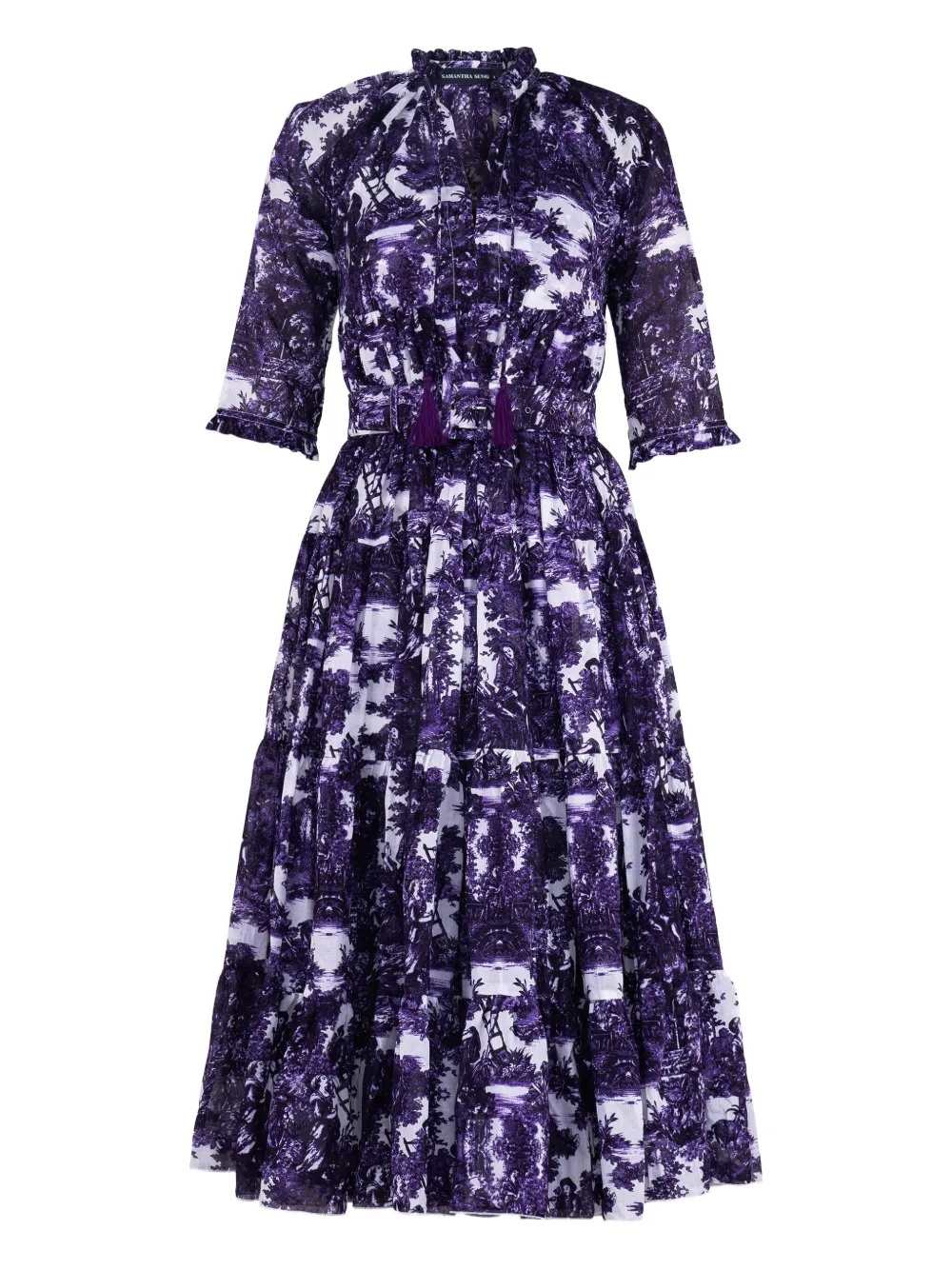 Ярусное платье миди Eden Samantha Sung, фиолетовый
Ярусное платье миди Eden Samantha Sung, фиолетовый