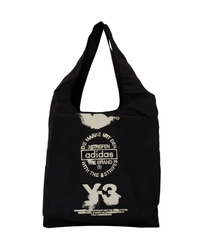 Черная синтетическая сумка-шоппер Y-3, черный
Черная синтетическая сумка-шоппер Y-3, черный