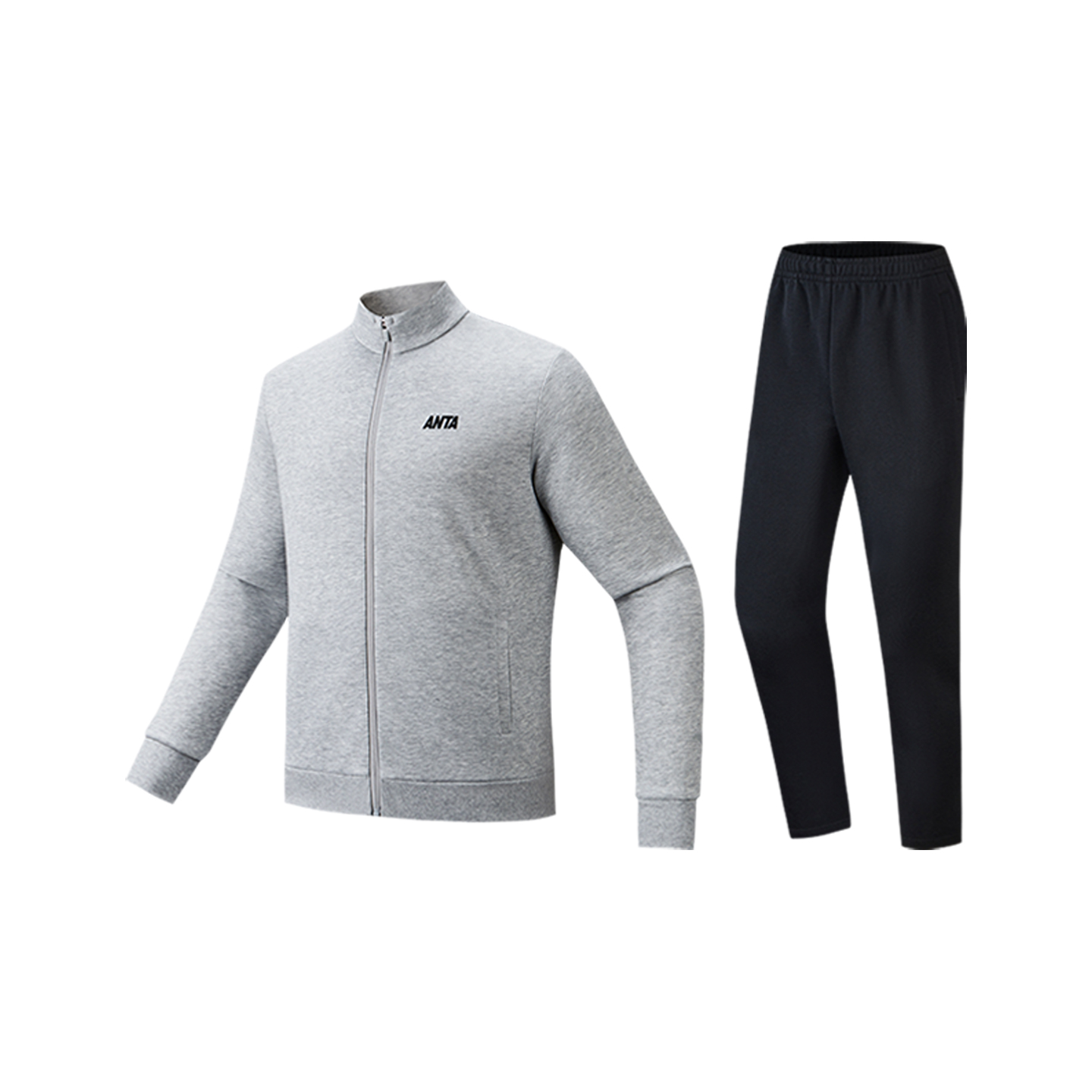 Anta Мужская повседневная спортивная одежда, серо-черная
Anta Мужская повседневная спортивная одежда, серо-черная