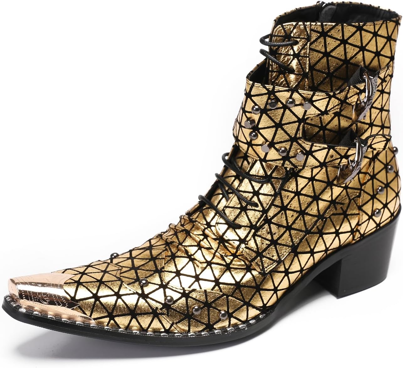 Мужские ковбойские сапоги Santimon для вечеринок, повседневные кожаные вестерн с острым носком, каблуком, украшенные металлическими заклепками, диско, мотоциклетные ботинки, модные мужские ботинки челси до щиколотки для мальчиков, золотой
Мужские ковбойские сапоги Santimon для вечеринок, повседневные кожаные вестерн с острым носком, каблуком, украшенные металлическими заклепками, диско, мотоциклетные ботинки, модные мужские ботинки челси до щиколотки для мальчиков, золотой