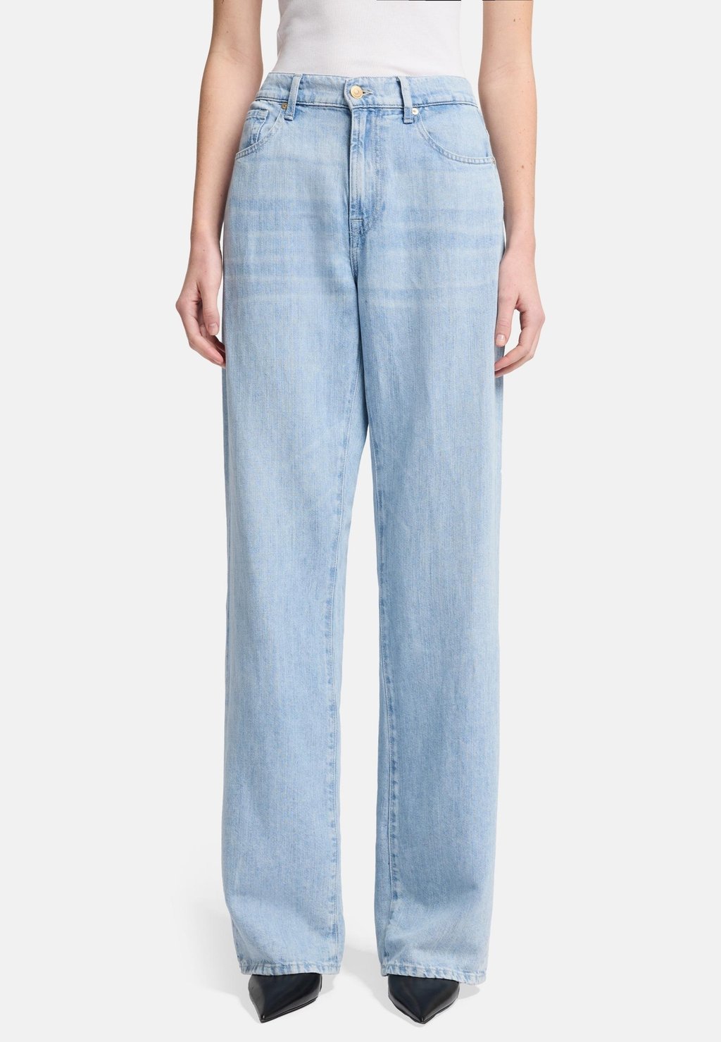 Джинсы прямого кроя 7 for all mankind, светло-голубой
Джинсы прямого кроя 7 for all mankind, светло-голубой