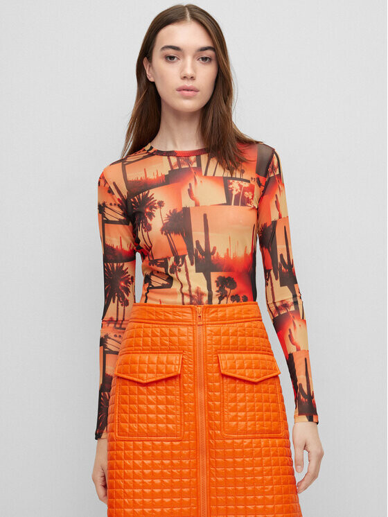 Узкая блузка Hugo, мультиколор
Узкая блузка Hugo, мультиколор