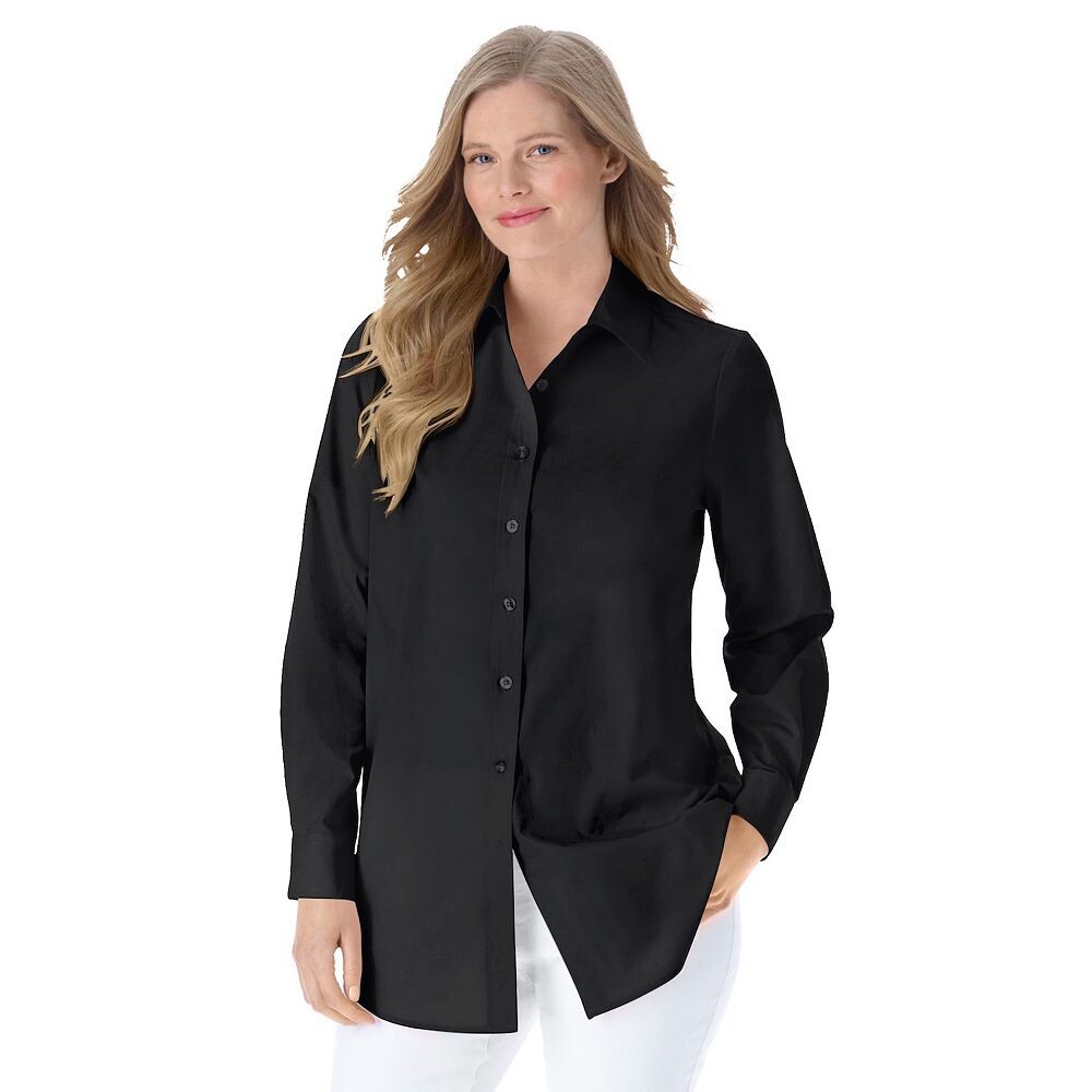 Женщина в женской идеальной рубашке с длинным рукавом больших размеров Woman Within, цвет Original Black
Женщина в женской идеальной рубашке с длинным рукавом больших размеров Woman Within, цвет Original Black