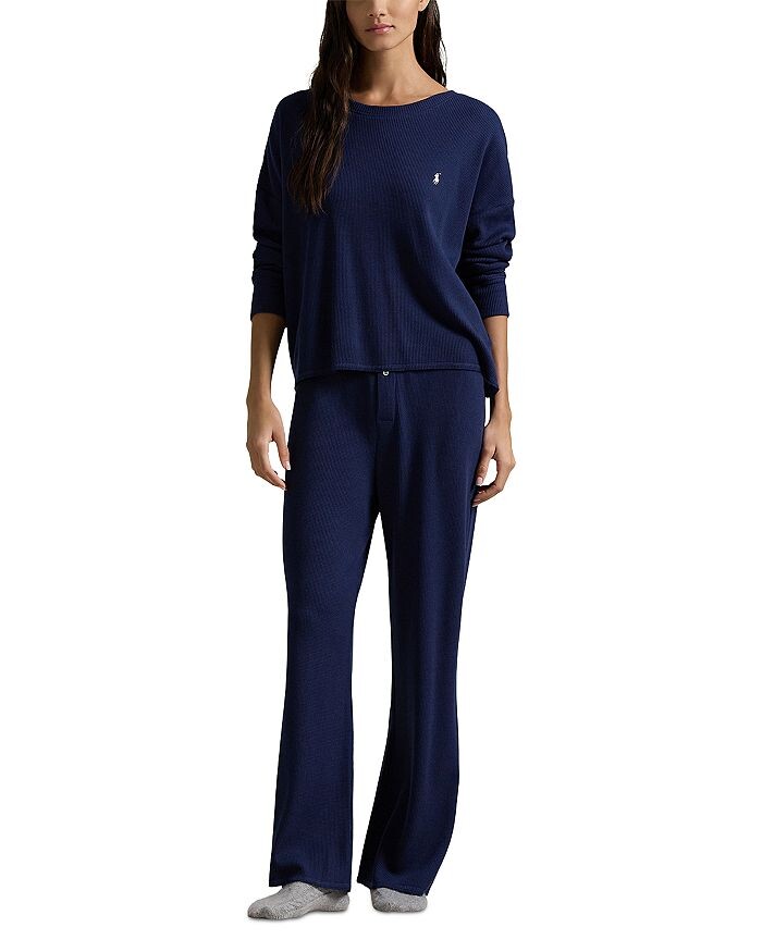 Вафельный пижамный комплект Polo Ralph Lauren, синий
Вафельный пижамный комплект Polo Ralph Lauren, синий