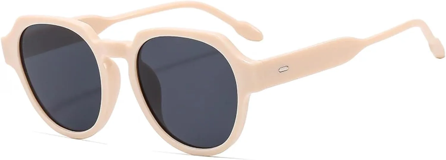 Солнцезащитные очки с крупной оправой для женщин. Популярная овальная оправа, модные ретро-очки с круглой оправой, защита от УФ-излучения UV400 TVTBBVV, Beige
Солнцезащитные очки с крупной оправой для женщин. Популярная овальная оправа, модные ретро-очки с круглой оправой, защита от УФ-излучения UV400 TVTBBVV, Beige