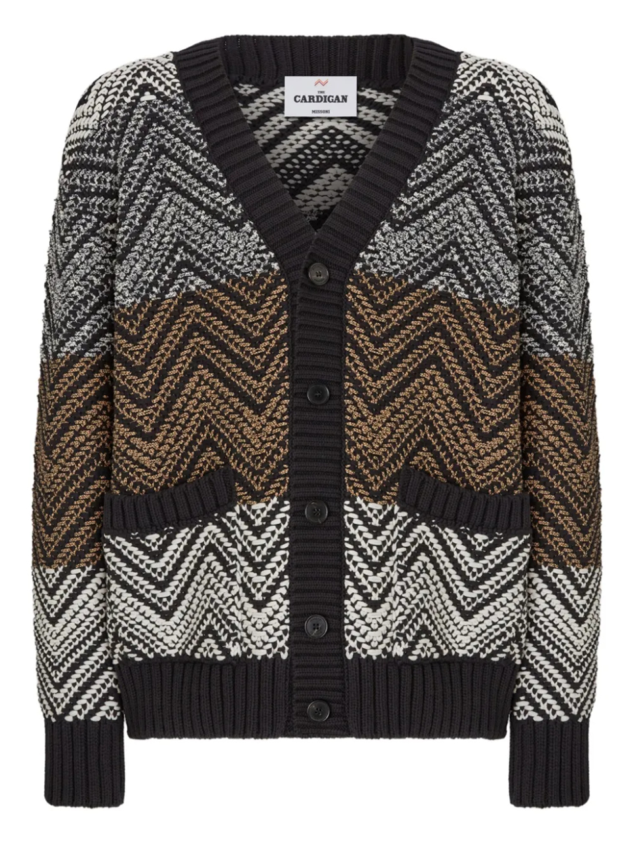 Кардиган с шевронной вязкой Missoni, черный
Кардиган с шевронной вязкой Missoni, черный