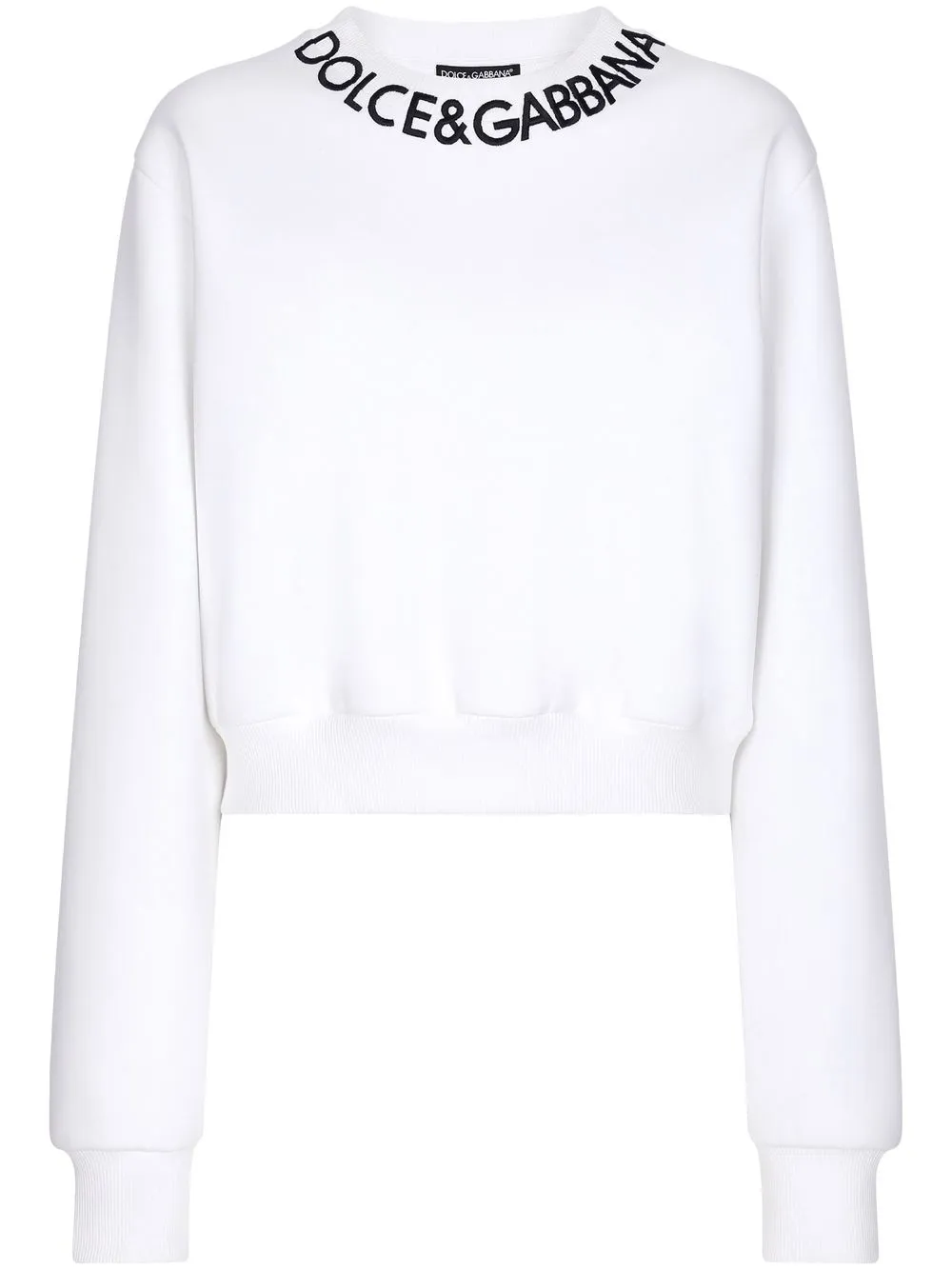 Укороченная толстовка с вышитым логотипом DOLCE & GABBANA, белый
Укороченная толстовка с вышитым логотипом DOLCE & GABBANA, белый