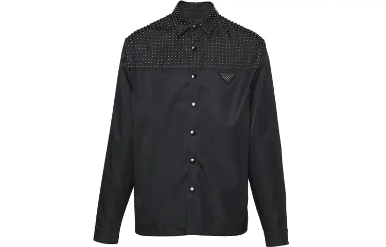 Рубашка мужская черная Prada, черный
Рубашка мужская черная Prada, черный